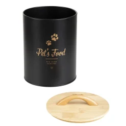 HOMLA Pojemnik Dingo Na Karme Dla Zwierząt Czarny 17X13 Cm