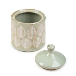 HOMLA Pojemnik Elysia Zielony We Wzory 10X14 Cm