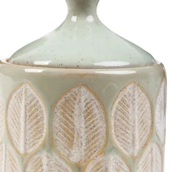 HOMLA Pojemnik Elysia Zielony We Wzory 10X14 Cm