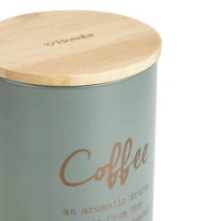 HOMLA Pojemnik Escille Z Drewniana Pokrywka Na Kawe 14X8 Cm