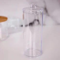 HOMLA Pojemnik Falsa Na Waciki Transparentny 7X7X18 Cm