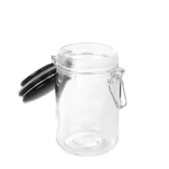 HOMLA Pojemnik Fersken Z Wieczkiem Czarny 0,22 L