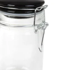 HOMLA Pojemnik Fersken Z Wieczkiem Czarny 0,22 L