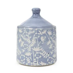 HOMLA Pojemnik Mirabel Niebieski We Wzory 10X14 Cm