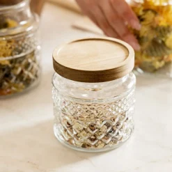 HOMLA Pojemnik Moladri Z Akacjowa Przykrywka 0,6 L