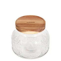 HOMLA Pojemnik Zulay Z Akacjowa Przykrywka 0,7 L