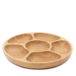 HOMLA Polmisek Bambou Bambusowy Z Przegrodkami 32X4 Cm