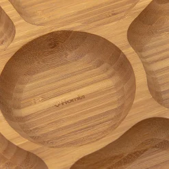 HOMLA Polmisek Bambou Bambusowy Z Przegrodkami 32X4 Cm