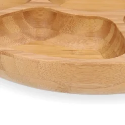 HOMLA Polmisek Bambou Bambusowy Z Przegrodkami 32X4 Cm