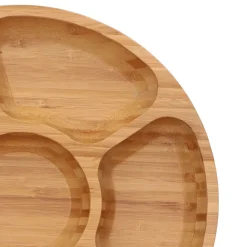 HOMLA Polmisek Bambou Bambusowy Z Przegrodkami 32X4 Cm