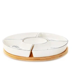 HOMLA Polmisek Fincan Z Miseczkami W Listki 30Cm