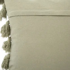 HOMLA Poszewka Drel Z Fredzlami Pistacjowa 45X45 Cm