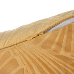 HOMLA Poszewka Kvet Musztardowa Z Wytloczeniami 45X45 Cm