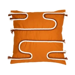 HOMLA Poszewka Lufte Z Haftem Pomaranczowa 45X45Cm