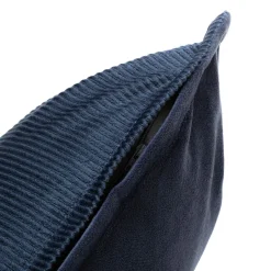 HOMLA Poszewka Nantu Welwetowa Imitacja Sztruksu Niebieska 45X45+1.5 Cm