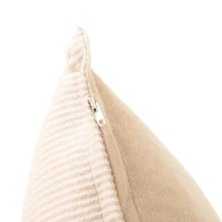 HOMLA Poszewka Nantu Welwetowa Imitacja Sztruksu Bezowa 45X45+1.5 Cm