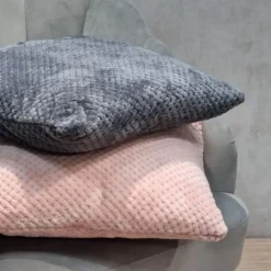 HOMLA Poszewka Noah Ziarnka Ryzu Szara 45X45 Cm