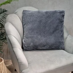 HOMLA Poszewka Noah Ziarnka Ryzu Szara 45X45 Cm