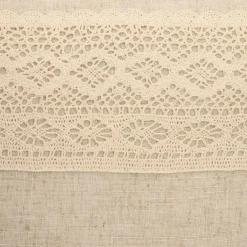 HOMLA Poszewka Renda Bezowa Z Koronka 45X45 Cm