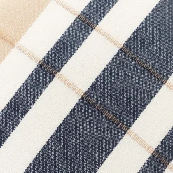 HOMLA Poszewka Rezza W Bezowo Niebieskie Paski 45X45 Cm