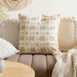 HOMLA Poszewka Sahi W Marokanski Wzor Ecru 45X45 Cm