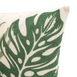 HOMLA Poszewka Seli W Wyszywane Monstery Zielona 45X45 Cm