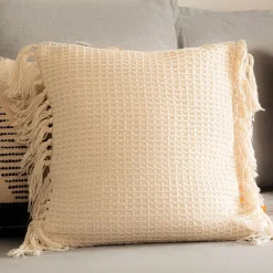 HOMLA Poszewka Vaffel Z Fredzlami 45X45 Cm