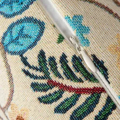 HOMLA Poszewka Verin Zakardowa Bezowa 45X45 Cm