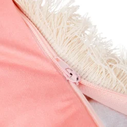 HOMLA Poszewka Vier W Kwiatowy Wzor Z Fredzlami 45X45 Cm