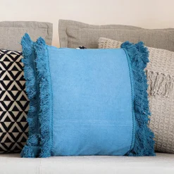 HOMLA Poszewka Vivero Granatowa Z Fredzlami 45X45 Cm