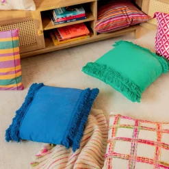 HOMLA Poszewka Vivero Granatowa Z Fredzlami 45X45 Cm