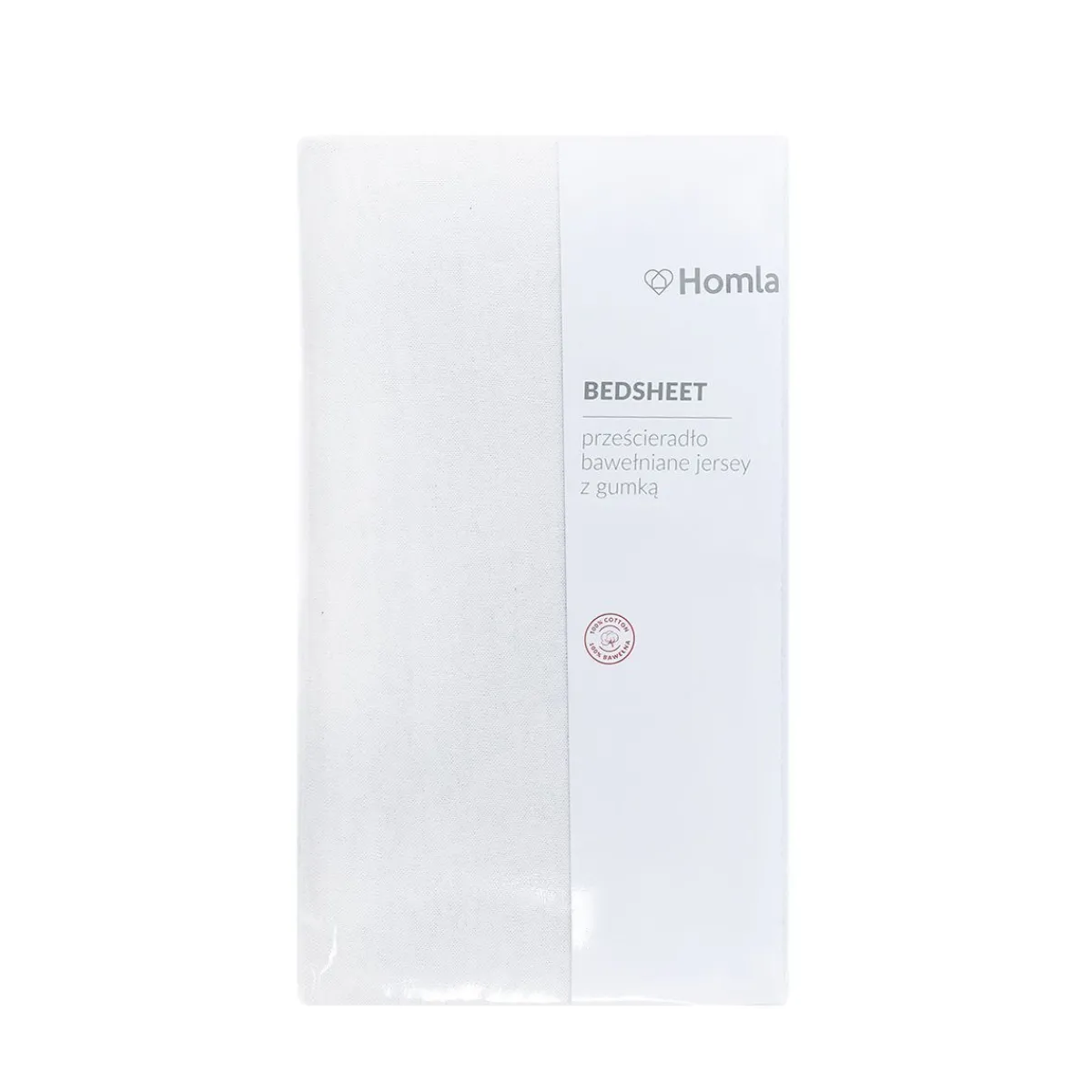 HOMLA Przescieradlo Claire Jersey Biale 160X200 Cm