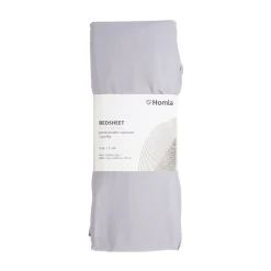 HOMLA Przescieradlo Danielle Satynowe Szare 140X200 Cm
