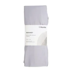 HOMLA Przescieradlo Danielle Satynowe Szare 90X200 Cm