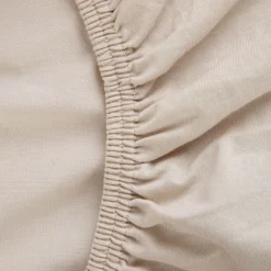 HOMLA Przescieradlo Pelly Jersey Bezowe Premium 140X200 Cm