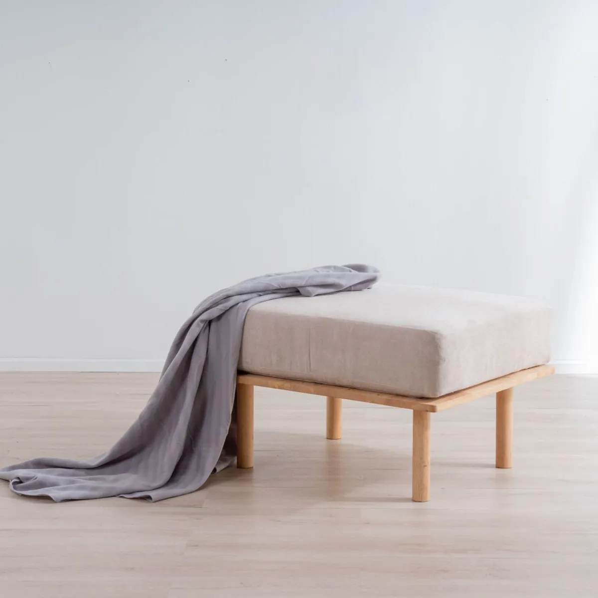 HOMLA Pufa Seri Bezowa 74X60X43,5 Cm