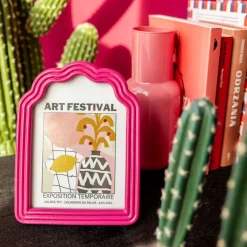 HOMLA Ramka Na Zdjecie Floral Aura Fuksjowa 13X18 Cm