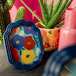 HOMLA Ramka Na Zdjecie Floral Aura Granatowa 13X18 Cm