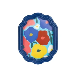 HOMLA Ramka Na Zdjecie Floral Aura Granatowa 13X18 Cm