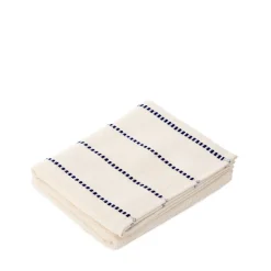 HOMLA Ręcznik Amori Bezowy W Niebieskie Pasy 100X150Cm