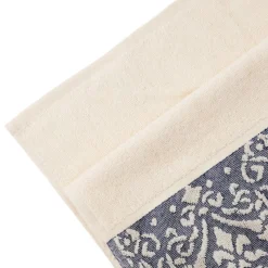HOMLA Ręcznik Daphne Ecru Z Niebieska Bordiura 50X90Cm