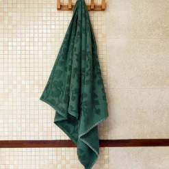 HOMLA Ręcznik Leslie Z Obszyciami Zielony 70X130Cm