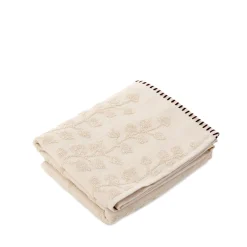 HOMLA Ręcznik Leslie Z Obszyciami Bezowy 70X130Cm