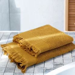 HOMLA Ręcznik Marin Musztardowy 70X130Cm