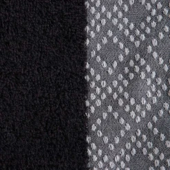 HOMLA Ręcznik Teri Czarno-Szary 50X90Cm