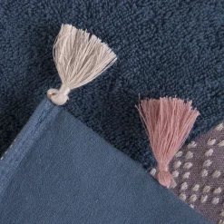 HOMLA Ręcznik Teri Granatowo-Rozowy 70X130Cm