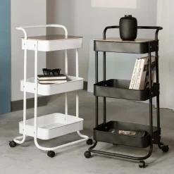 HOMLA Regal Na Kolkach Hylla Metalowy 90X43X42Cm