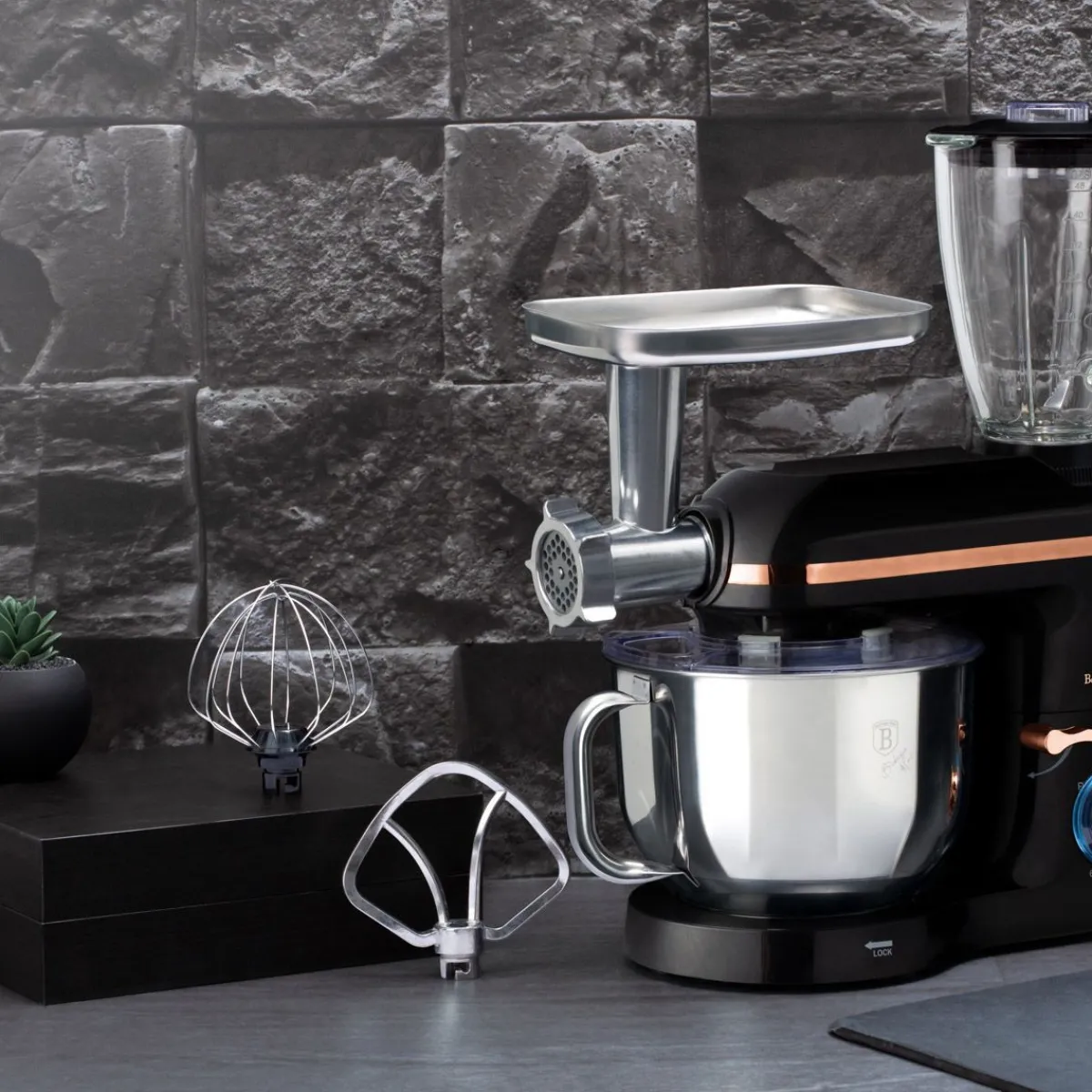 BERLINGER HAUS Robot Kuchenny Black Rose/Monaco Wielofunkcyjny 1400 W