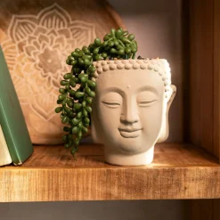 HOMLA Roslina Sztuczna Esin W Bezowej Donicy 13X12X19 Cm