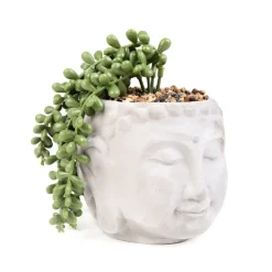 HOMLA Roslina Sztuczna Esin W Szarej Donicy 19X18X14,5 Cm